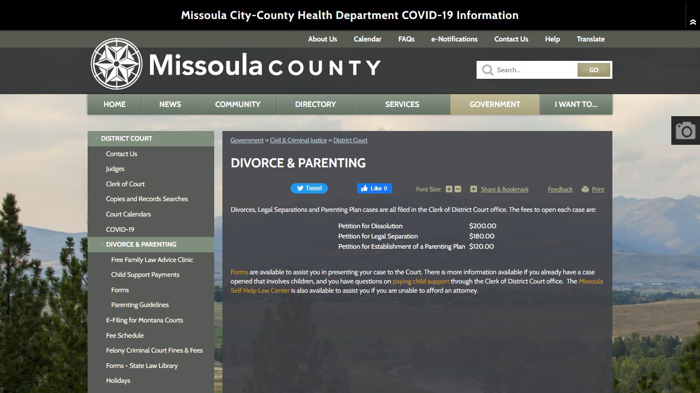 Divorce & Parenting | Missoula County, MT